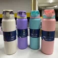 Garrafa Térmica Com Canudo 800ml garrafa espacial Quente  Frio Com Isolamento Térmico De Grande Capacidade