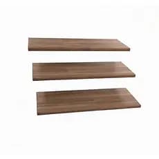 Kit Com 3 Prateleiras Decorativas 60x20 Freijó