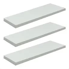 Kit Com 3 Prateleiras Decorativas 60x20 quarto, cozinha, escritório, lavanderia