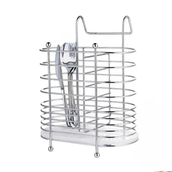 Porta Talheres Super resistente Organizadores Cromado E Alça Encaixável Talher 15,5x20x10cm-0259