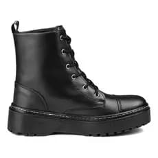Bota Coturno Feminino Blogueira Tratorada Plataforma Vegana de Amarrar