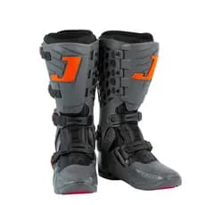 Bota Motocross Infantil Jett Lite Cinza - Laranja Tamanho 35 Produto de Alta Qualidade e Resistência