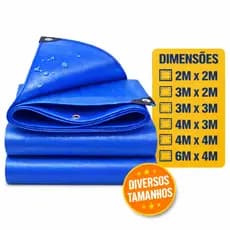 Lona Polietileno Reforçada Multiuso Cobertura Plástica Proteção Chuva Piscina Acampamento Ilhós