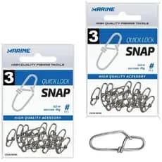 Kit 40 Snap pesca Quick Lock #3 Black Nickel 77lb Marine