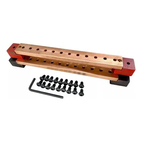 Par de Barramentos de Cobre 12 Vias 1x3/8 para Som