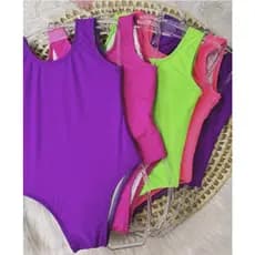 Maiô Body Julia | Body | Tamanho 2 ao 16 | Maio Infantil Juvenil | Body Infantil Juvenil | Bory
