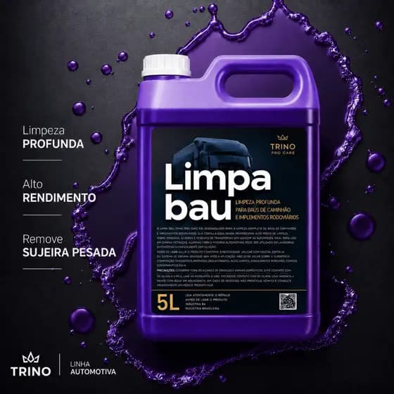 Limpa Baú roxo Concentrado Intercap limpa chassis limpa graxa 1/50 5 Lts
