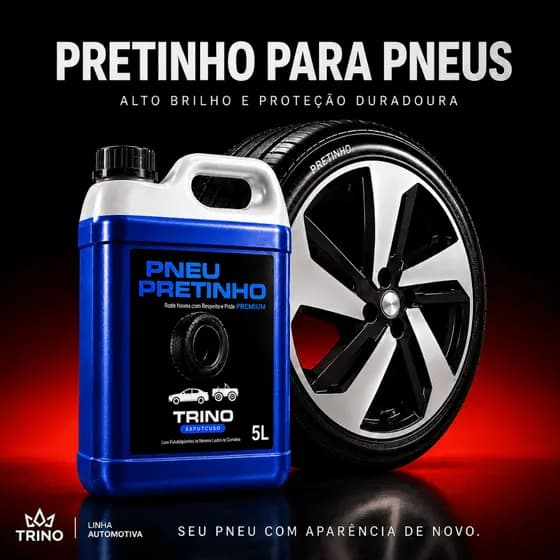 Pretinho para Pneu Concentrado Brilho Molhado Baba de Camelo Brilha Pneu Pretinho