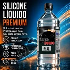 Silicone Líquido Automotivo Premium Não Sai Com Agua 1000ml