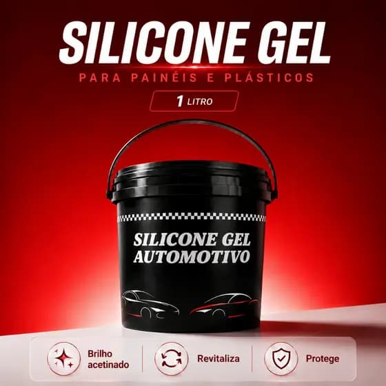 SILICONE GEL PARA PAINEIS E PLASTICOS AUTOMOTIVO 1 LITRO REVITALIZADOR DE PLASTICO