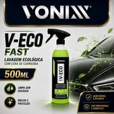 Lavagem à Seco V-Eco Fast com Cera de Carnaúba- Lavagem ecológica VONIXX 500ml