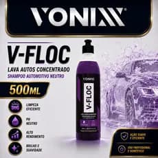 Shampoo Automotivo Lava Auto Concentrado V-floc Vonixx - 500ML