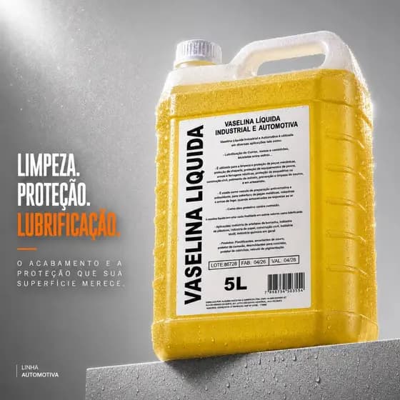 Vaselina Líquida Amarela Automotiva Lubrificante para Motor Chassi Caixa de Roda Borracha e Plástico