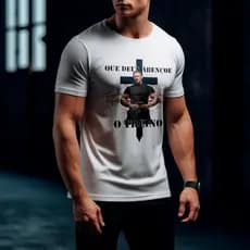 Camiseta Deus Abençoe o treino padre marcelo rossi maromba academia meme treino Unissex