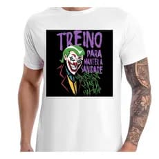 Camisa Academia - Treino Para manter a sanidade - Treino, Musculação,Joke