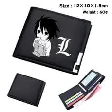DEATH NOTE Carteira Moda Carteira Metade Dobre Carteira Curta dos homens e das mulheres Carteira de Cartão Zero Carteira