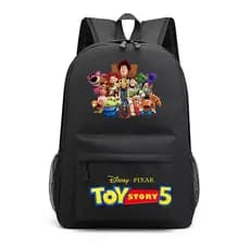 Mochila de viagem ao ar livre Toy Story 5 com Jessie, Woody e Buzz Lightyear, mochila de desenho animado de grande capac