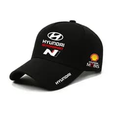 Bonés de Beisebol Hyundai Motorsport WRC N HUYNDAI para Homens, Chapéu Esportivo Confortável, Ajustável, Respirável, Bon