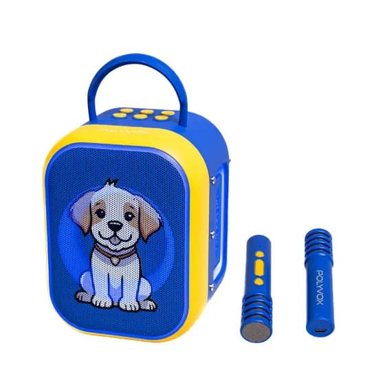 Caixa de Som Karaokê Infantil XK-KIDS1 – 10W RMS, Bluetooth, Show de Luzes, 2 Microfones Sem Fio e Efeitos de Voz