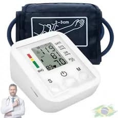 Monitor Digital De Pressão Arterial De Braço, Função De Voz, Inc. Cabo Usb Branco