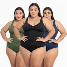 Maio Feminino Plus Size Natação Hidroginástica Nadador Tamanho Grande Modelador Secagem Rápida