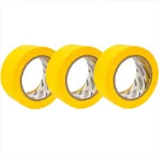 Kit Fita adesiva para demarcação 48 mm x 30 m amarela com 3 unidades Vonder