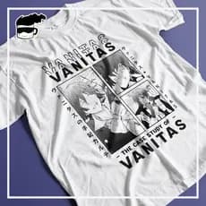 Camisa Vanitas no Carte Unissex Camiseta Anime The Case Study of Vanitas