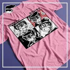 Camisa Toilet Bound Hanako Kun Unissex Camiseta Anime Rosa