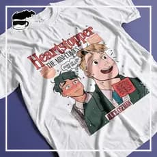 Camisa Heartstopper Nick Charlie Série Unissex