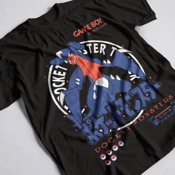Camisa Garchomp Anime Pokemon Camiseta Unissex 100% Algodão
