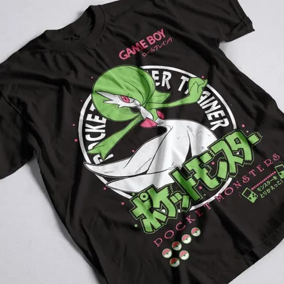 Camisa Gardevoir Anime Pokemon Camiseta Unissex 100% Algodão