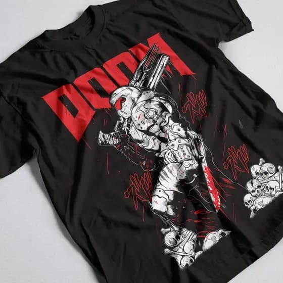 Camisa Doom Camiseta Jogo Game Unissex 100% Algodão