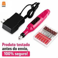 Lixadeira Elétrica Caneta Rosinha Profissional Bivolt p/ Unhas – Motor Rosa