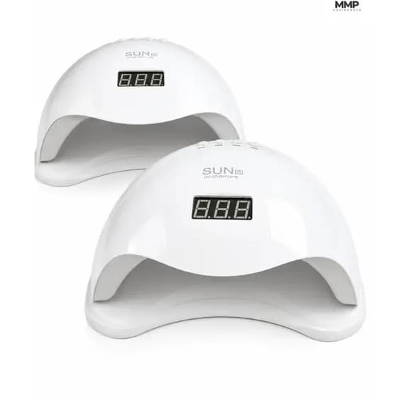 2x Cabine Sun 5 LED UV Digital 48w Unha Gel Acrigel Fibra Alongamento