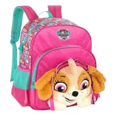 🐶🎒 Mochila Escolar Infantil Patrulha Canina Pelúcia Luxcel