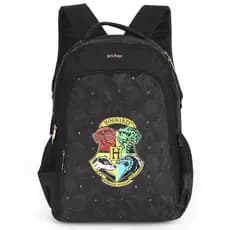 Mochila Escolar Grande Hogwarts Casas Harry Potter 44cm Luxcel