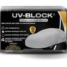 Capa Cobrir Carro UV-BLOCK Impermeável 100% Protege Sol Chuva Poeira P M G