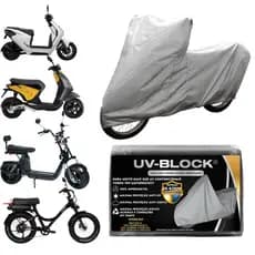 Capa Cobrir Moto Motocicleta Scooter Bike Bicicleta Elétrica Mobilete Lona Prateada