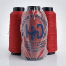Kit 3 Cones Industrial Fio Vermelho Para Overlock E Galoneira