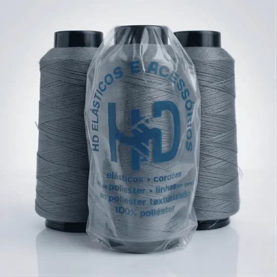 Combo Costura Cinza Overlock Grande Aproveitamento