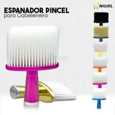 Espanador Pincel Para Barbeiro Cabeleireiro Profissional Colorido