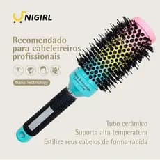 Escova Térmica Profissional nano color cerdas de javali sintética