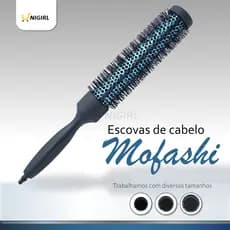 Escova De Cabelo Térmica Profissional Vazada Escova longa Ponta com divisor