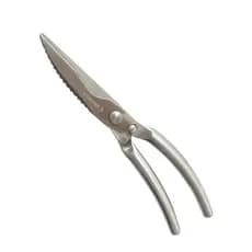 Tesoura Multiuso Profissional p/ Cozinha, Corta Ossos e Peixes, Aço Inox, 25cm, Segurança c/ Trava