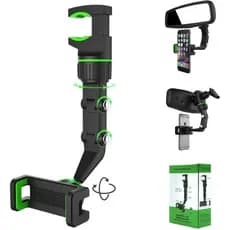 Suporte Universal De Celular Gps Para Espelho Retrovisor Veicular Carro Multifuncional 360