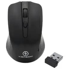 Mouse Sem Fio Preto Kapbom Ka-633 1200dpi 4 Botões Wireless Ergonômico