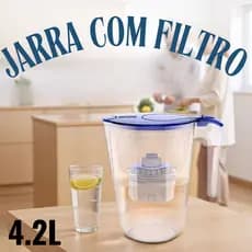 Jarro com Filtro de Água 4.2 Litros – Pureza, Saúde e Sabor para o Seu Dia a Dia
