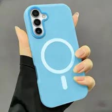 Carregamento Sem Fio Magnético À Prova De Choque Caso Macio Para Samsung A17 A07 A16 A26 A36 A56 A06 A15 A25 A35 A55