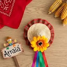 Tiara Presilha Tic Tac Mini Chapéu Festa Junina Enfeite ENVIO IMEDIATO