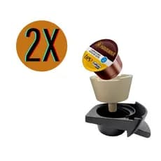 2x Adaptador Cápsula Três Corações Para Todas as Cafeteiras Dolce Gusto